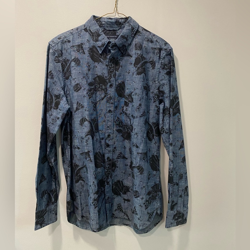 French Connection Printed Cotton Button-Down Shir… - image 3